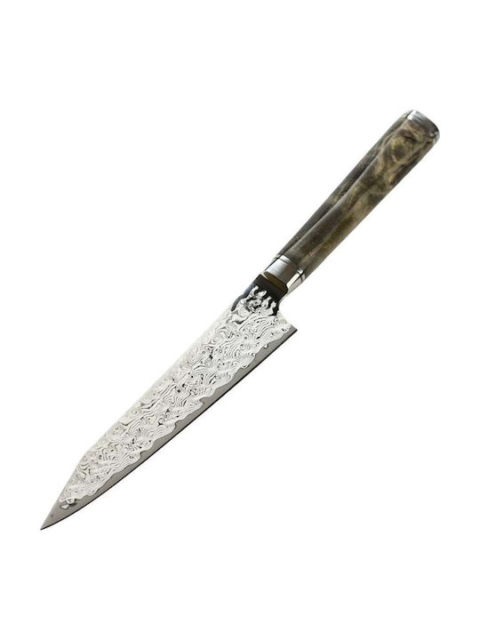 Ryusen Messer Santoku aus Damaststahl 17.5cm