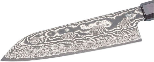 Ryusen Bonten Unryu KAI Μαχαίρι Santoku από Δαμασκηνό Ατσάλι 17.5cm
