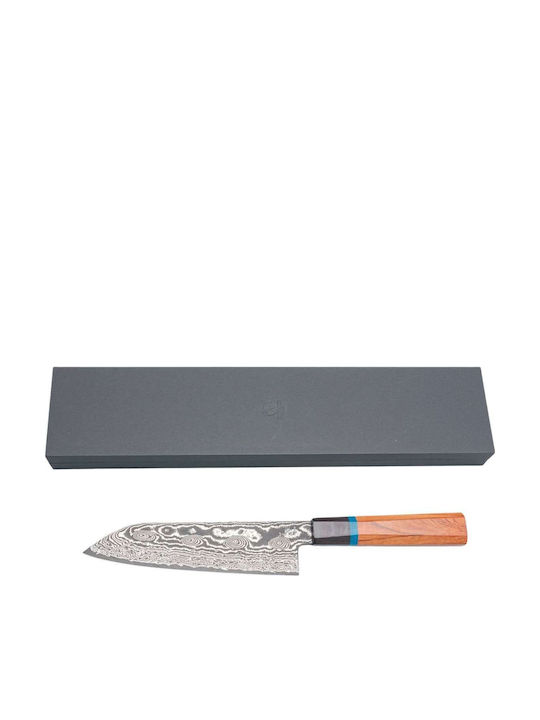 Ryusen Bonten Unryu KAI Μαχαίρι Santoku από Δαμασκηνό Ατσάλι 17.5cm