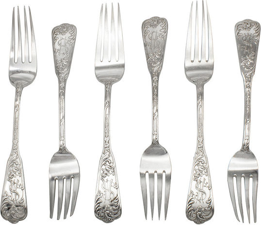 Savvas Design Besteckset Silber 50Stück