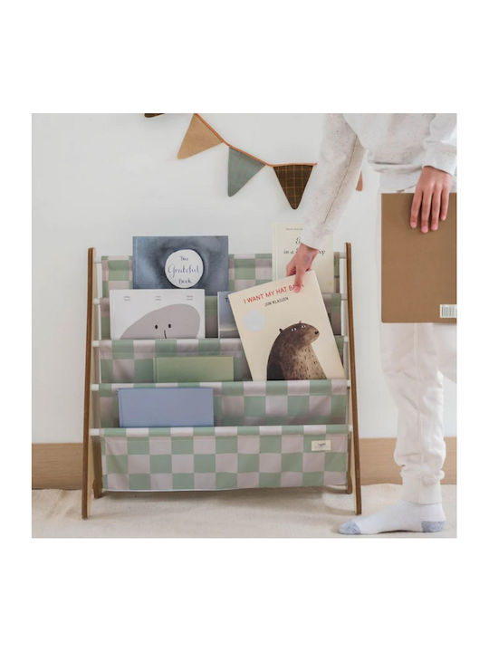 Kids Wooden Bookcase Green