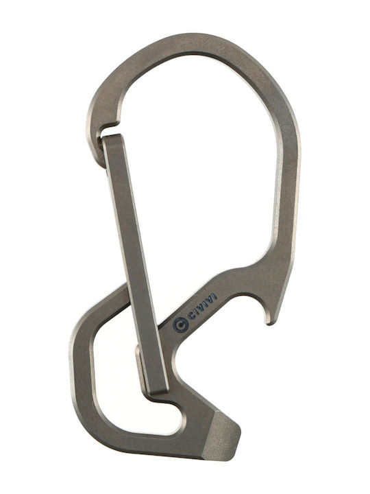 Civivi Click Grauer Titan Schlüsselanhänger Karabiner Ca-01a