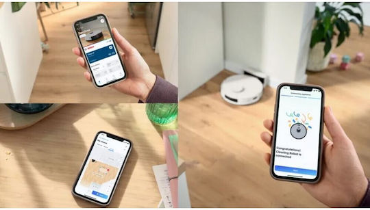 Bosch Spotless Advanced Σκούπα Ρομπότ με Χαρτογράφηση Laser & Απορρόφηση 11000Pa Λευκή