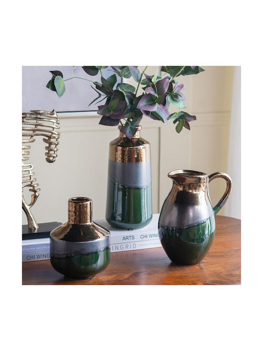 Artekko Vază Decorativă Ceramică Electric Verde 15.5x15.5x20cm 1buc