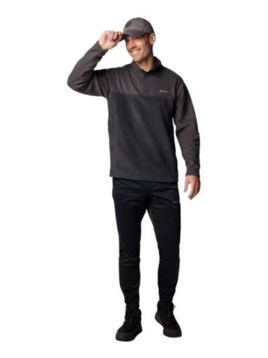Steens Mountain Half Snap Ii Men's Long Sleeve Grey Blouse