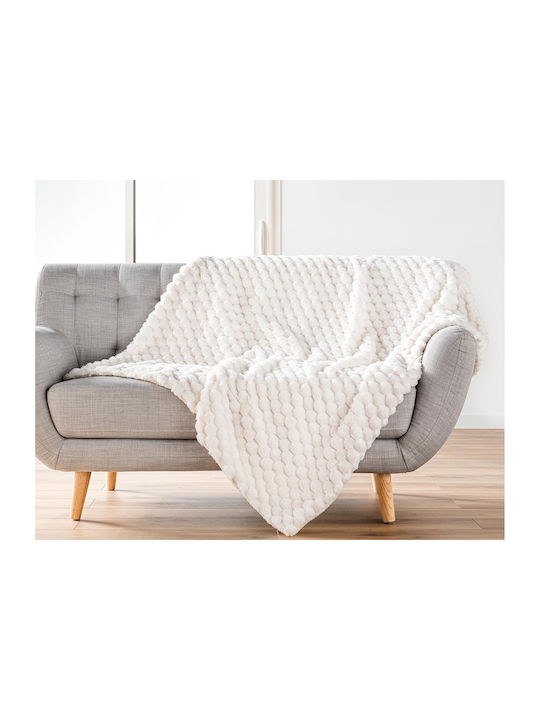 Douceur d'Intérieur Sherpa Decke Übergröße 220x240cm Weiß