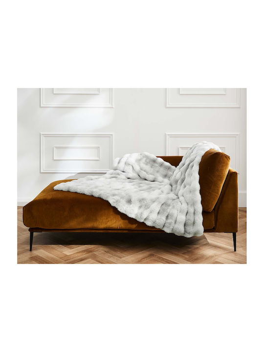 Douceur d'Intérieur Κουβέρτα Fleece Καναπέ 125x150εκ. Grey