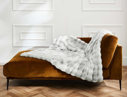Douceur d'Intérieur Κουβέρτα Fleece Καναπέ 125x150εκ. Grey