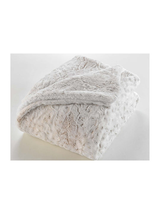 Douceur d'Intérieur Sherpa Blanket Half Double 180x220cm White
