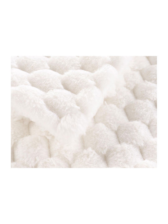 Douceur d'Intérieur Sherpa Decke Übergröße 220x240cm Weiß