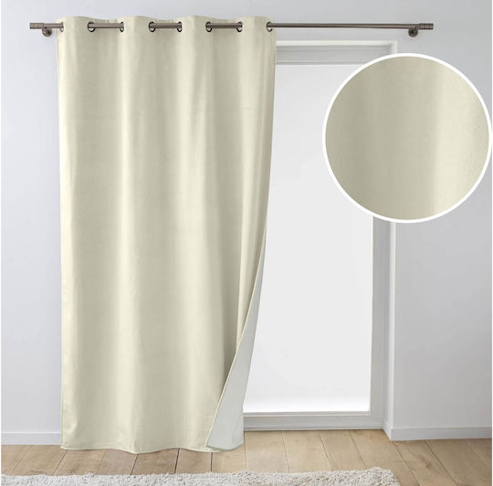 Douceur d'Intérieur Verdunkelung Fenster mit Grommets Beiges 140x260cm Douceur d'Intérieur Verdunkelung Fenster mit Grommets Beiges 140x260cm