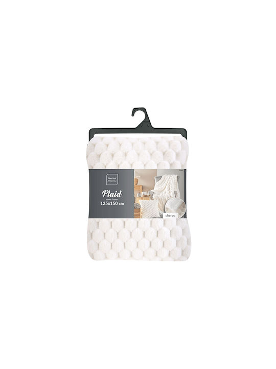 Douceur d'Intérieur Κουβέρτα Sherpa Καναπέ 125x150εκ. White