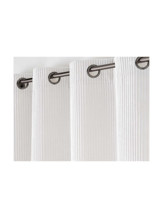 Douceur d'Intérieur Curtain with Grommet White 140x260cm