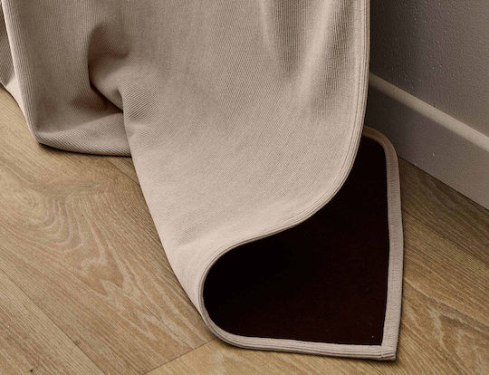 Douceur d'Intérieur Curtain Window with Grommet Brown 140x260cm
