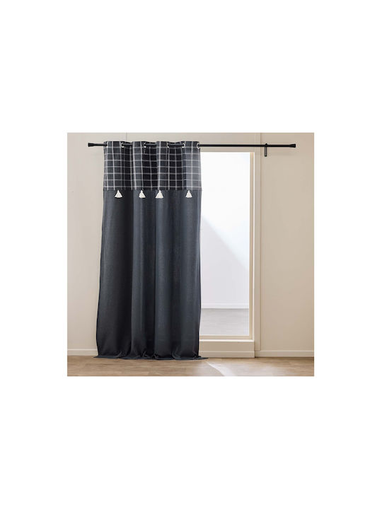 Douceur d'Intérieur Perdea cu Capse Gri 140x240cm
