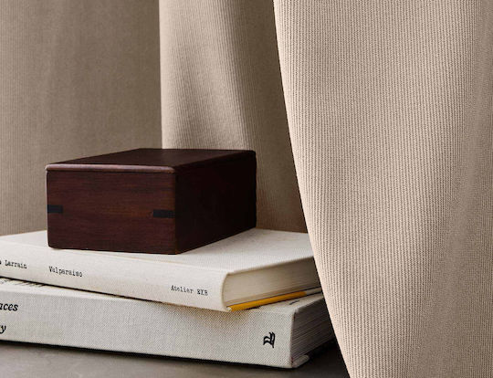 Douceur d'Intérieur Curtain Window with Grommet Brown 140x260cm