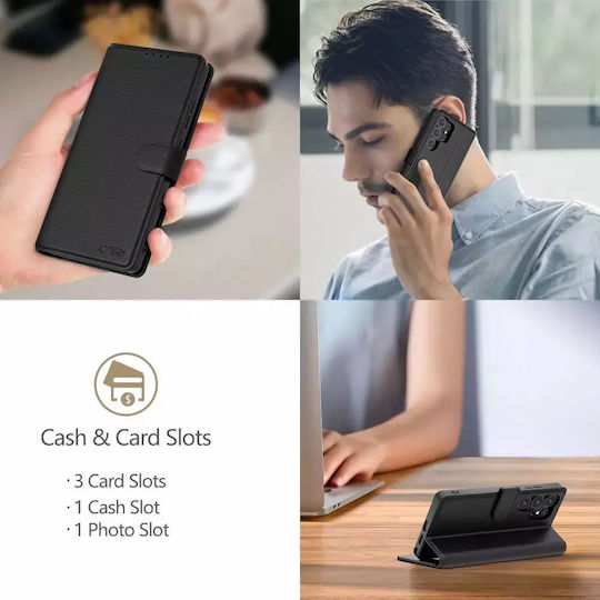 Tech-Protect Wallet Δερματίνης / Σιλικόνης Μαύρο (Xiaomi 15T)