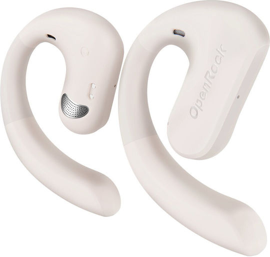 OpenRock S In ear Bluetooth хендсфри Слушалки с Устойчивост на Пот и Кутийка за Зареждане Крем