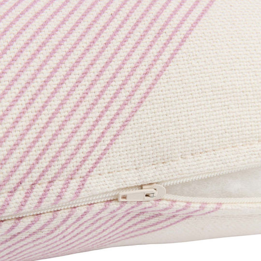 Nobodinoz Perna De Canapea Din 100% Bumbac Dungi Diagonale Lila 30x50cm
