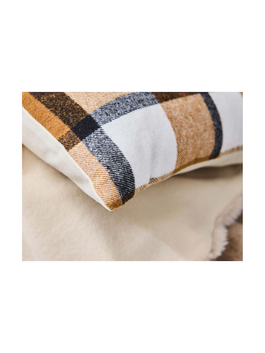 Douceur d'Intérieur Μαξιλάρι Καναπέ Camel 45x45εκ.