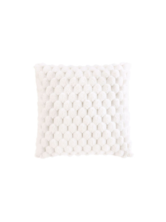 Douceur d'Intérieur Μαξιλάρι Καναπέ από Γούνα Natural 45x45εκ.