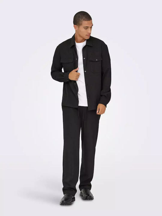 Μακρυμάνικo Overshirt D.k Grey Mel 22035991