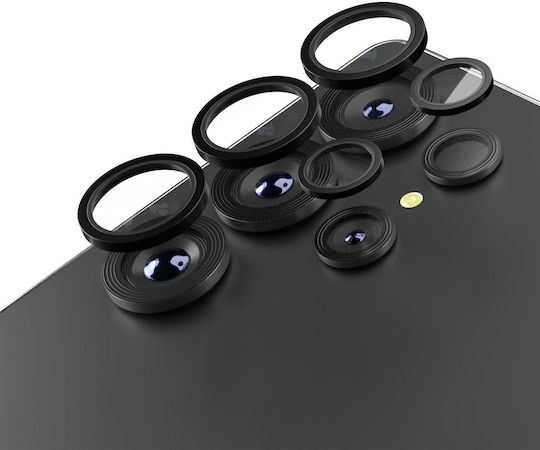 Etteri Kameraschutz Gehärtetes Glas Black für das Samsung S25 Ultra