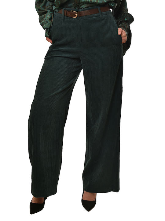 Damen Stoff Hose Green