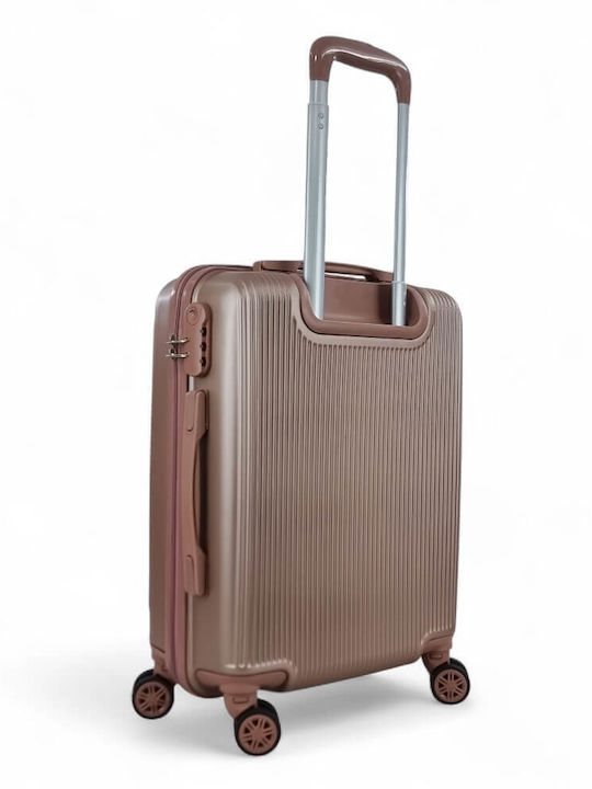 Твърд Кабинен Куфар Playfulbags Ps029-20 55x40x20cm – Идеален за Ryanair и нискобюджетни полети Розово Злато