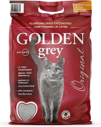 Golden Bentonite Cat Litter with Scent Baby Powder 7kg