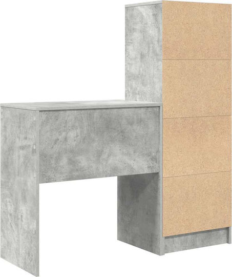 Schreibtisch Holz Concrete Grey 70x40x76cm