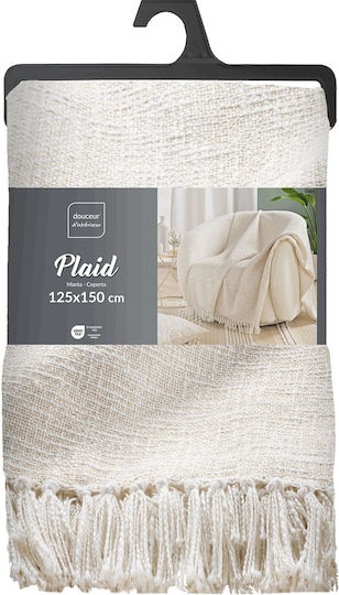 Douceur d'Intérieur Ziggy Ριχτάρι Πολυθρόνας 125x150εκ. White