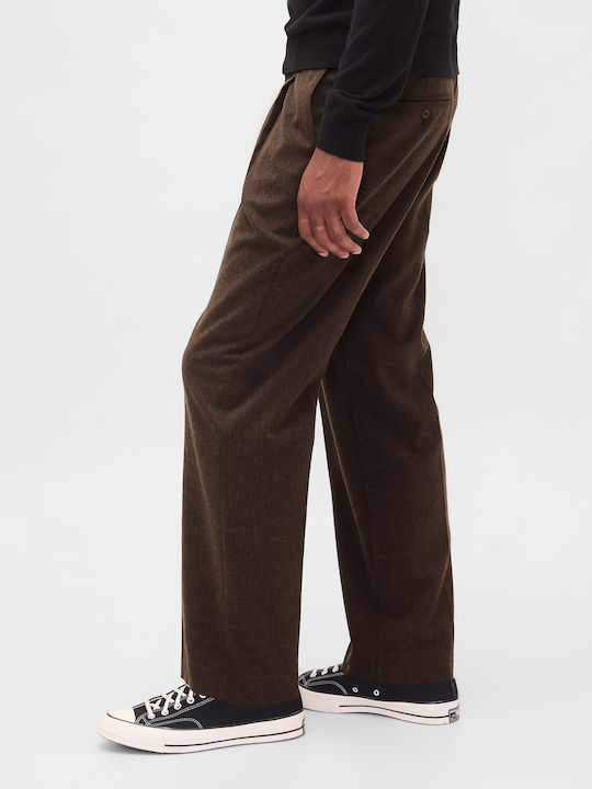 Trousers in Relaxed Fit Brown Heather