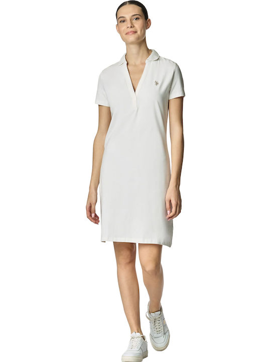 Cris Sommer Mini Damenkleid Bianco Giallo