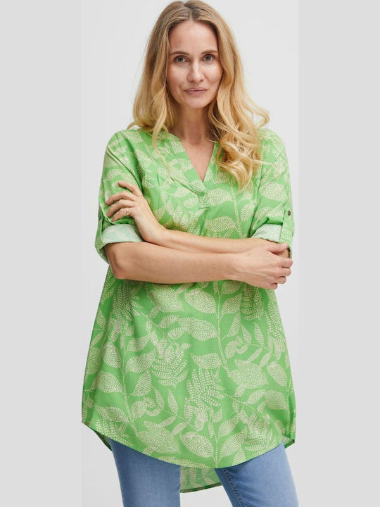 Mânecă lungă Femei Cămașă Green