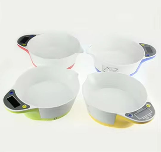 Automatic Food Bowl for Dog & Cat ABS Plastic 21.5x16.5cm with Scale