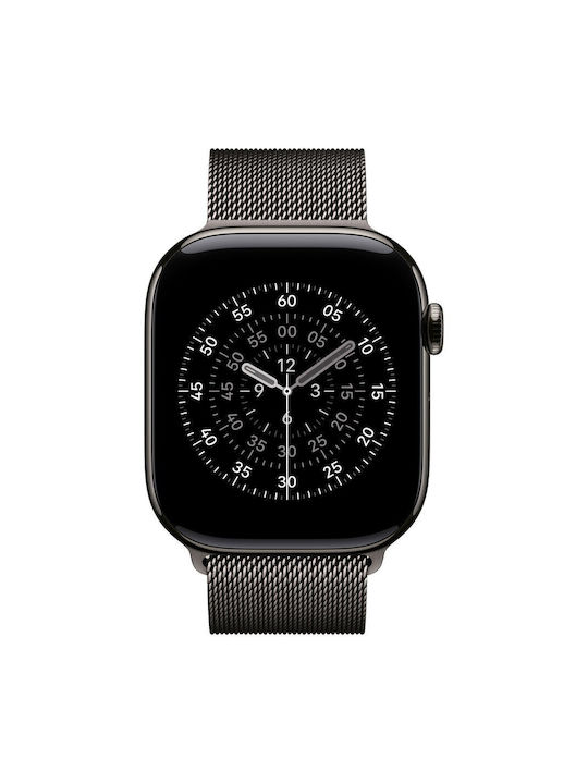 Apple Milanese Loop 46mm - M/L Strap Stainless Steel Slate (Apple Watch 44/45/46mm/Ultra 49mm)