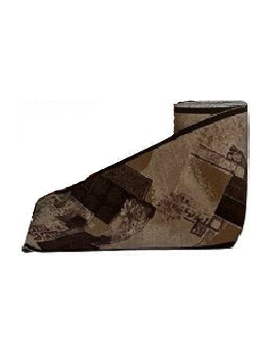 Sakalidis Living Room Rug with Width 67cm Brown Price per Meter