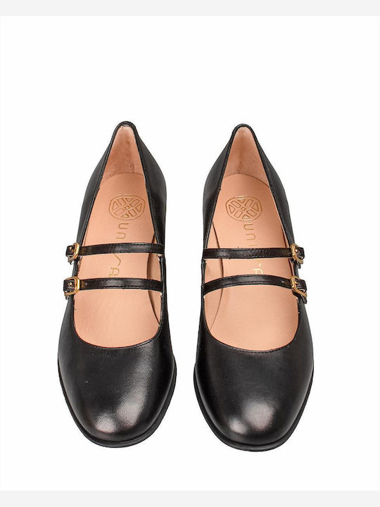 Leather Black Heels