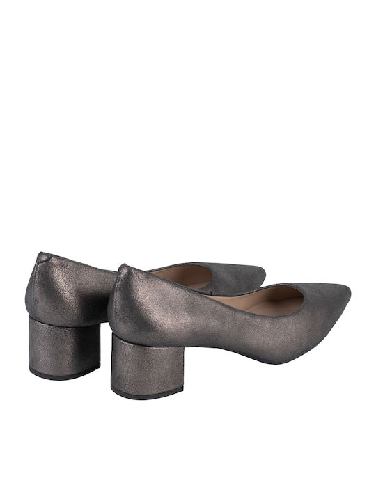 Pointed Toe Gray Low Heels