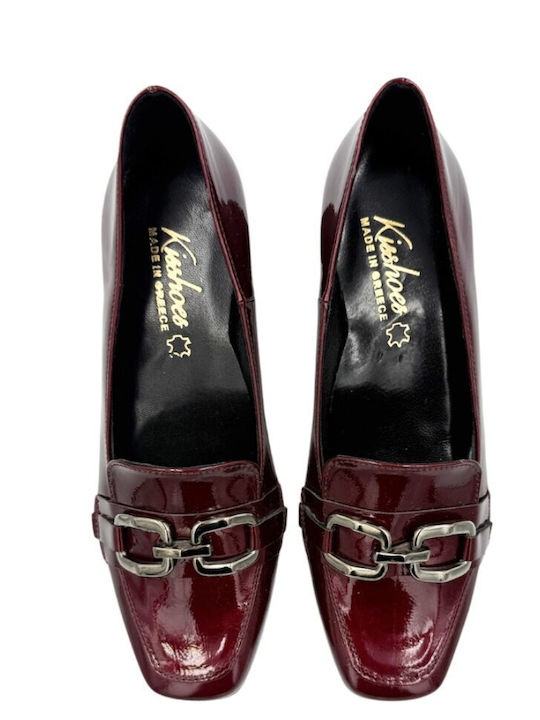 Burgundy Medium Heels