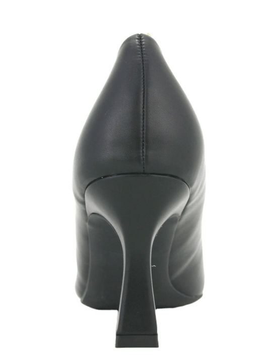 Leder Pumps Schwarz