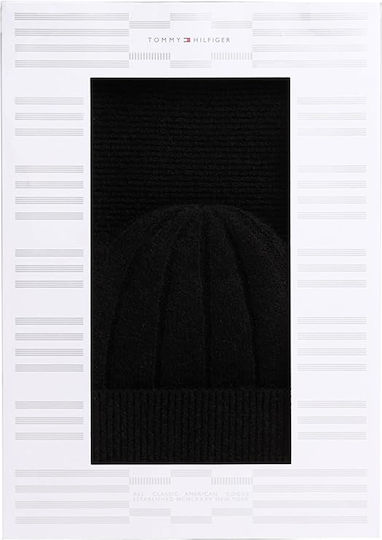 Flag Beanie Beanie Knitted in Black color