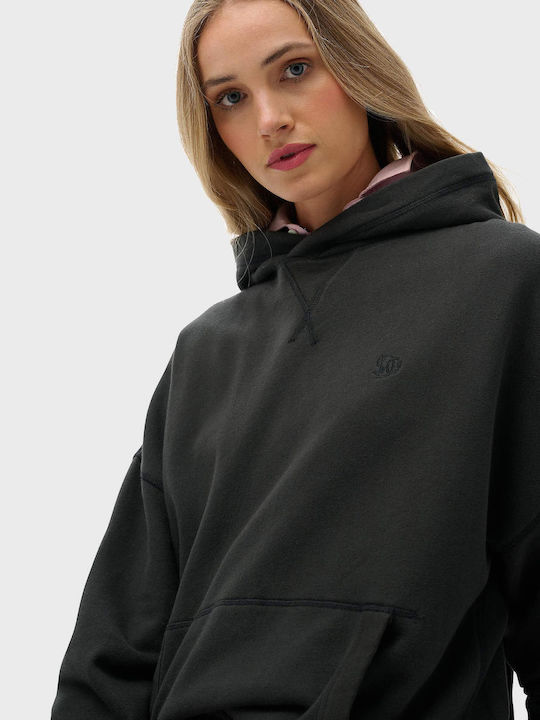 Studios Women's Sweatshirt Hooded Washed Black