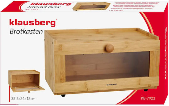 Klausberg Ψωμιέρα Πλαστική Καφέ 35.5x24x18cm