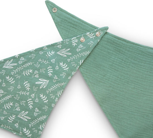 Baboo Bandana din 100% Bumbac Verde 2buc