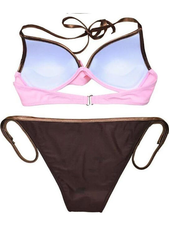Комплект Бикини pink and brown