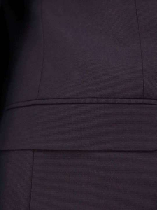 Iarna Costum Bărbați cu Croială Strâmtă Burgundy