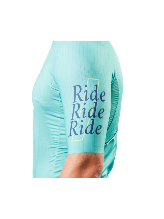 Demaraz Short Sleeves Cycling Jersey Turquoise