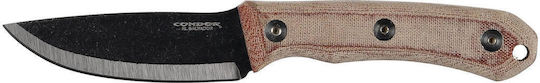 Condor Tool & Knives Mountain Pass Carry Survival Knife Gray in Leather Sheath